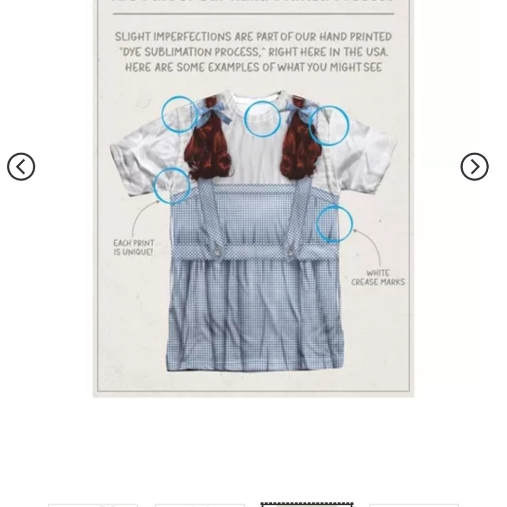 NWT Wizard Of Oz Dorothy T-shirt Costume - Picture 5 of 7